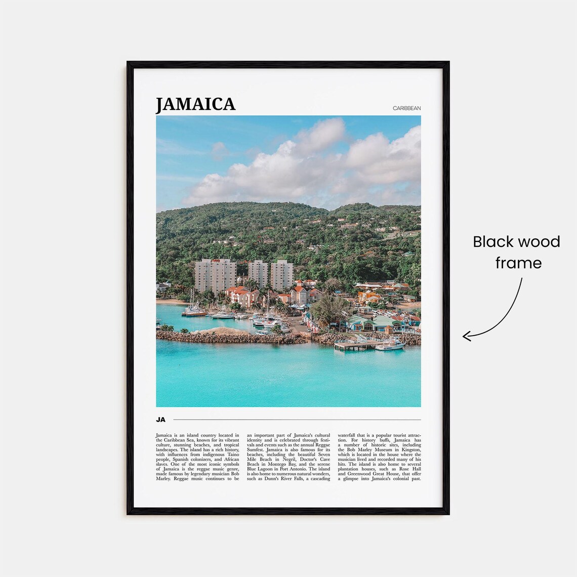 Jamaica Travel Poster No 2 Jamaica Wall Art Jamaica Poster Print Jamaica Photo Jamaica Decor Caribbean - Image 2