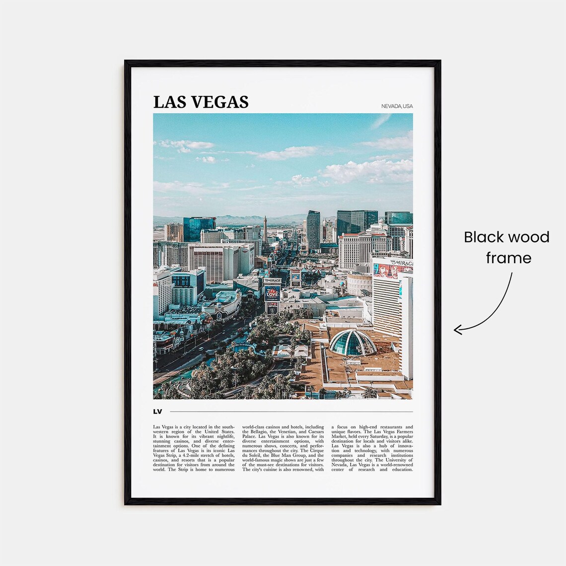 Las Vegas Travel Poster, Nevada USA Wall Art - Image 2
