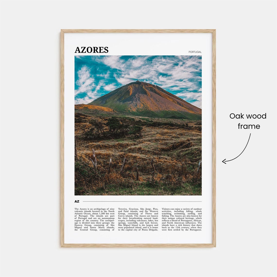 Azores Travel Poster Azores Wall Art Azores Poster Print Azores Photo Azores Decor Portugal - Image 3