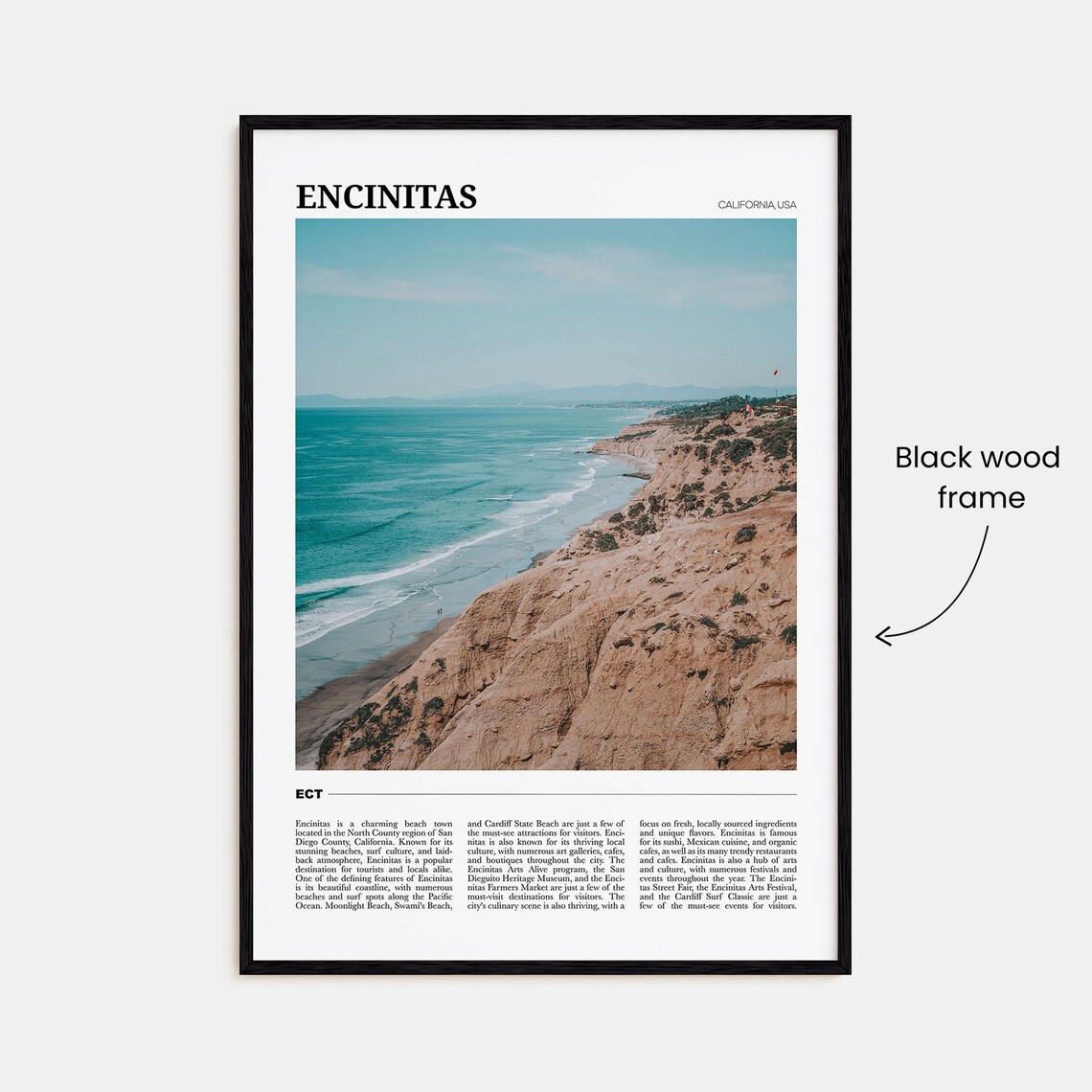 Encinitas Travel Poster, California USA Art Print - Image 2