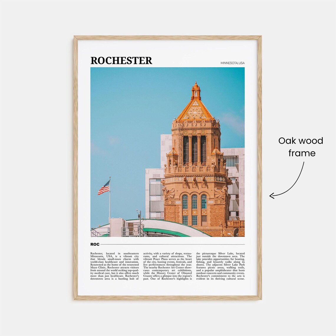 Rochester Travel Poster, Minnesota Wall Art Print - Image 3