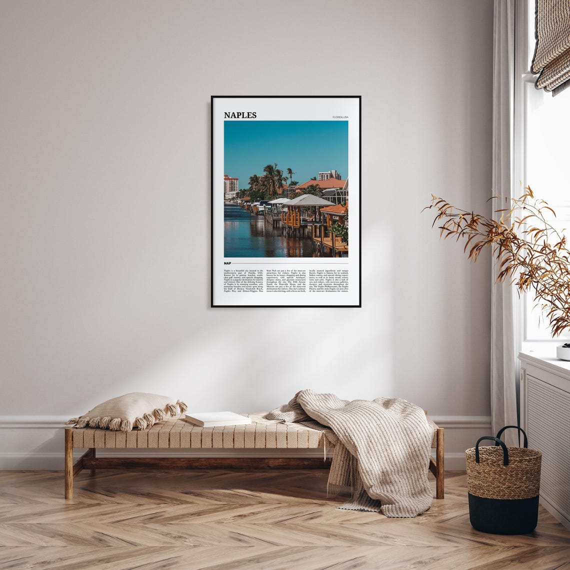 Naples Florida USA Marina Sailboats Palm Trees Waterfront Photo Poster - Image 4