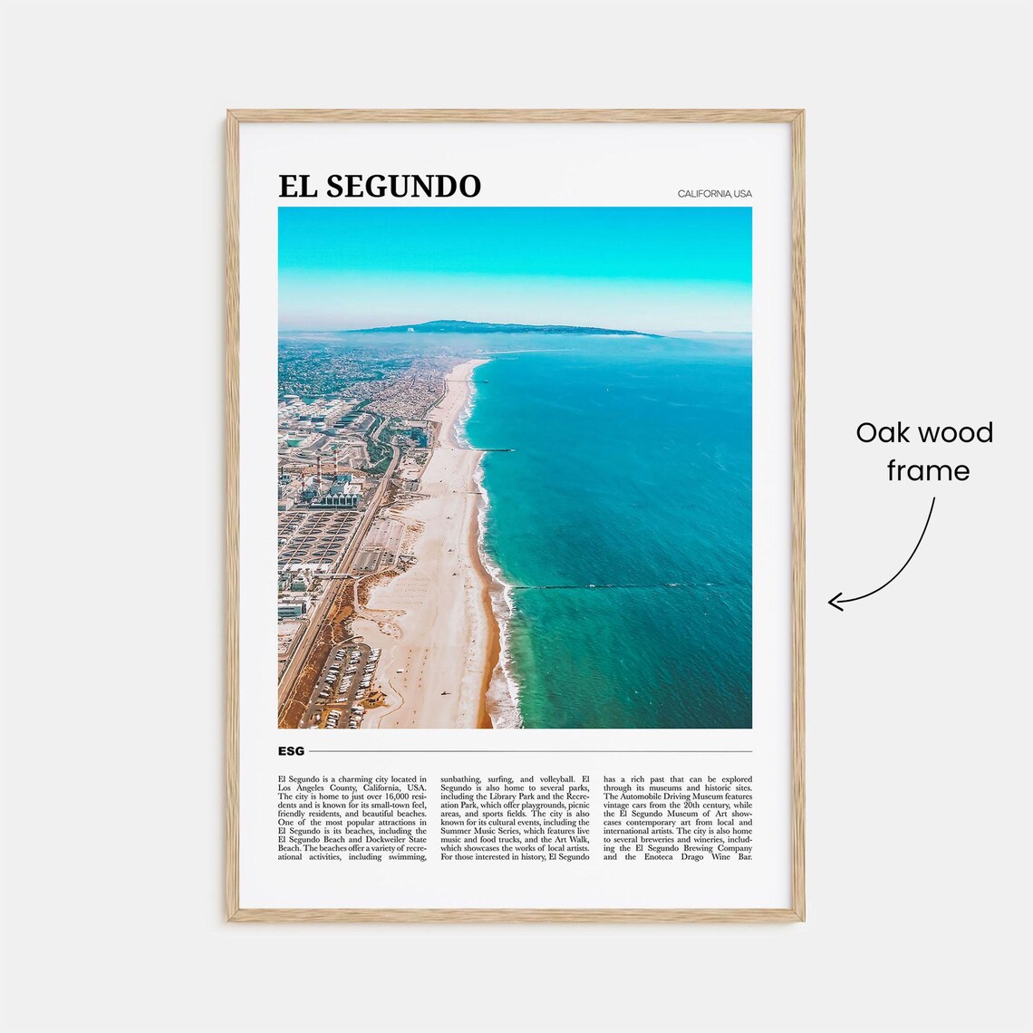 El Segundo Travel Poster, California Wall Art Print - Image 3