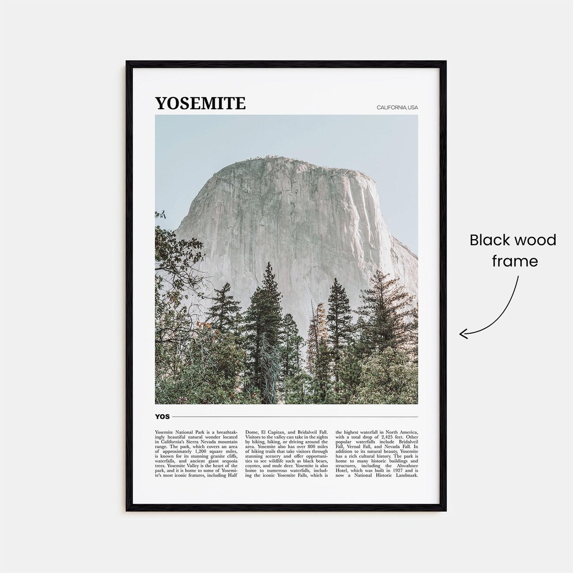 Yosemite National Park Travel Poster, California USA - Image 2
