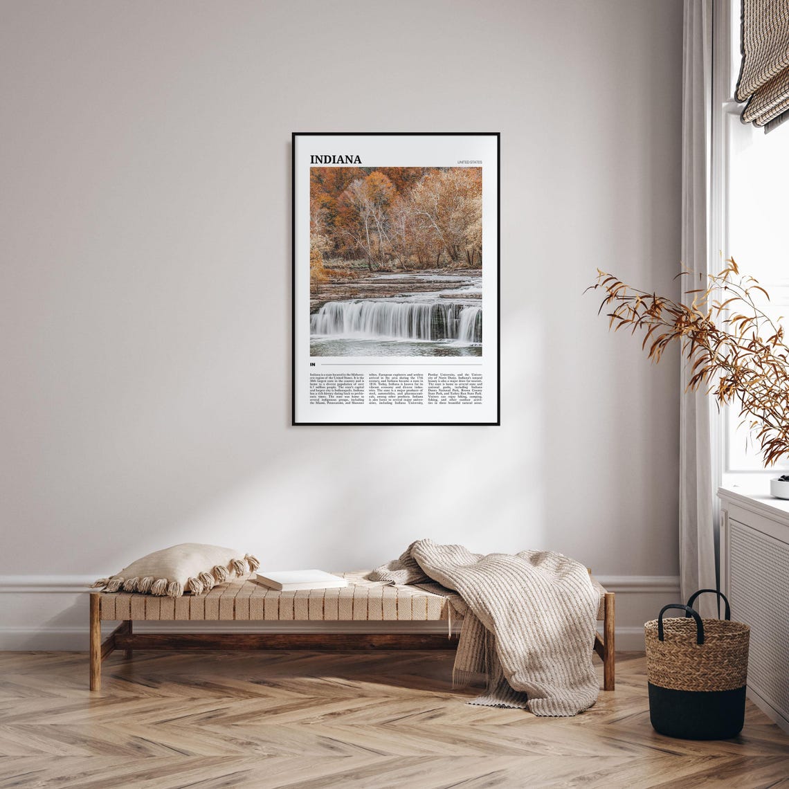 Indiana Travel Poster Indiana Wall Art Indiana Poster Print Indiana Photo Indiana Decor Usa - Image 4