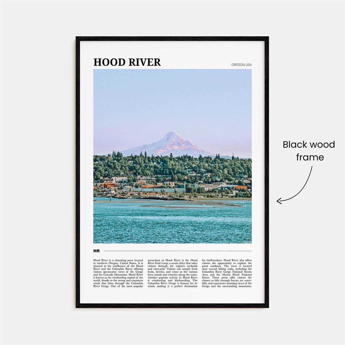 Hood River Travel Poster, Oregon Place Print - Image 2