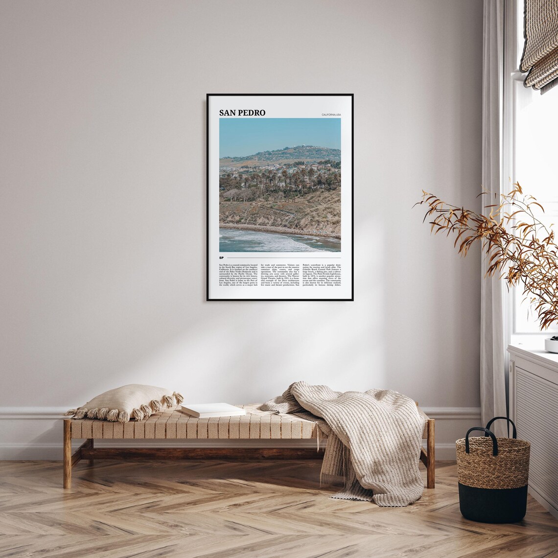 San Pedro Travel Poster, California Wall Art Print - Image 4