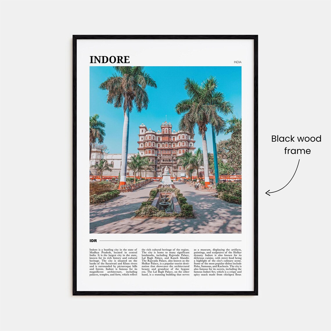 Indore Travel Poster, India City Wall Art Print - Image 2