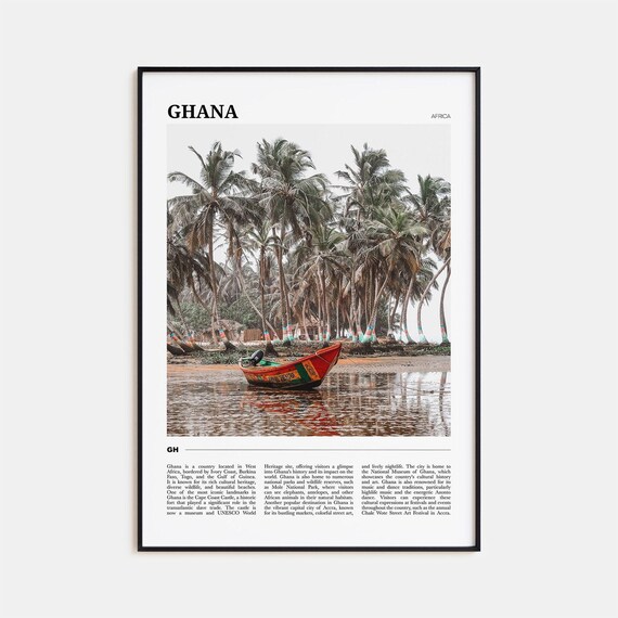 Ghana Travel Poster No 1 Ghana Wall Art Ghana Poster Print Ghana Photo Ghana Decor Africa