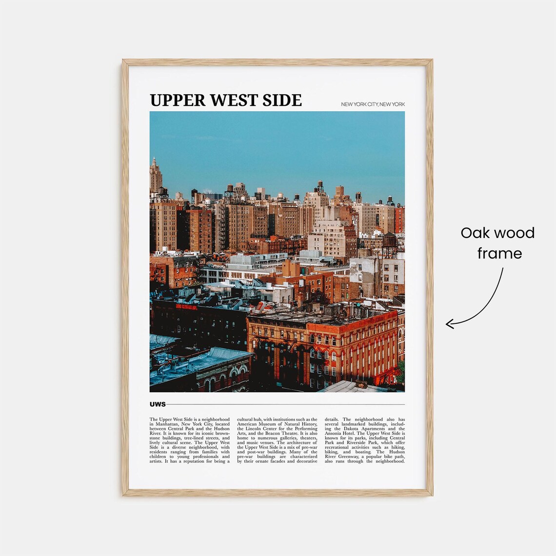 Upper West Side Travel Poster, New York Wall Art - Image 3