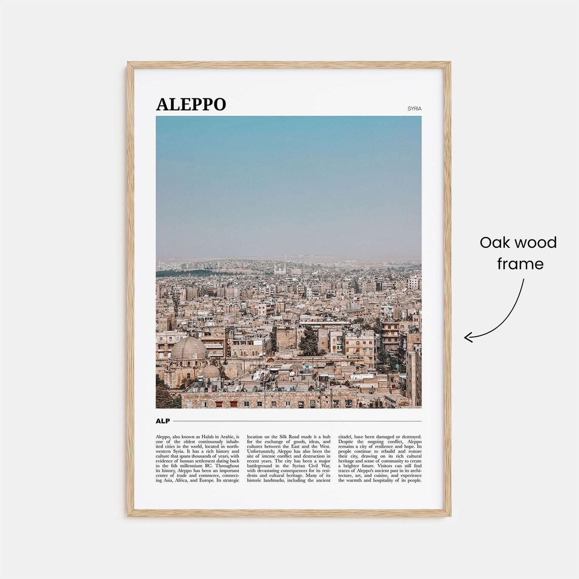 Aleppo Travel Poster, Syria Travel Wall Art - Image 3
