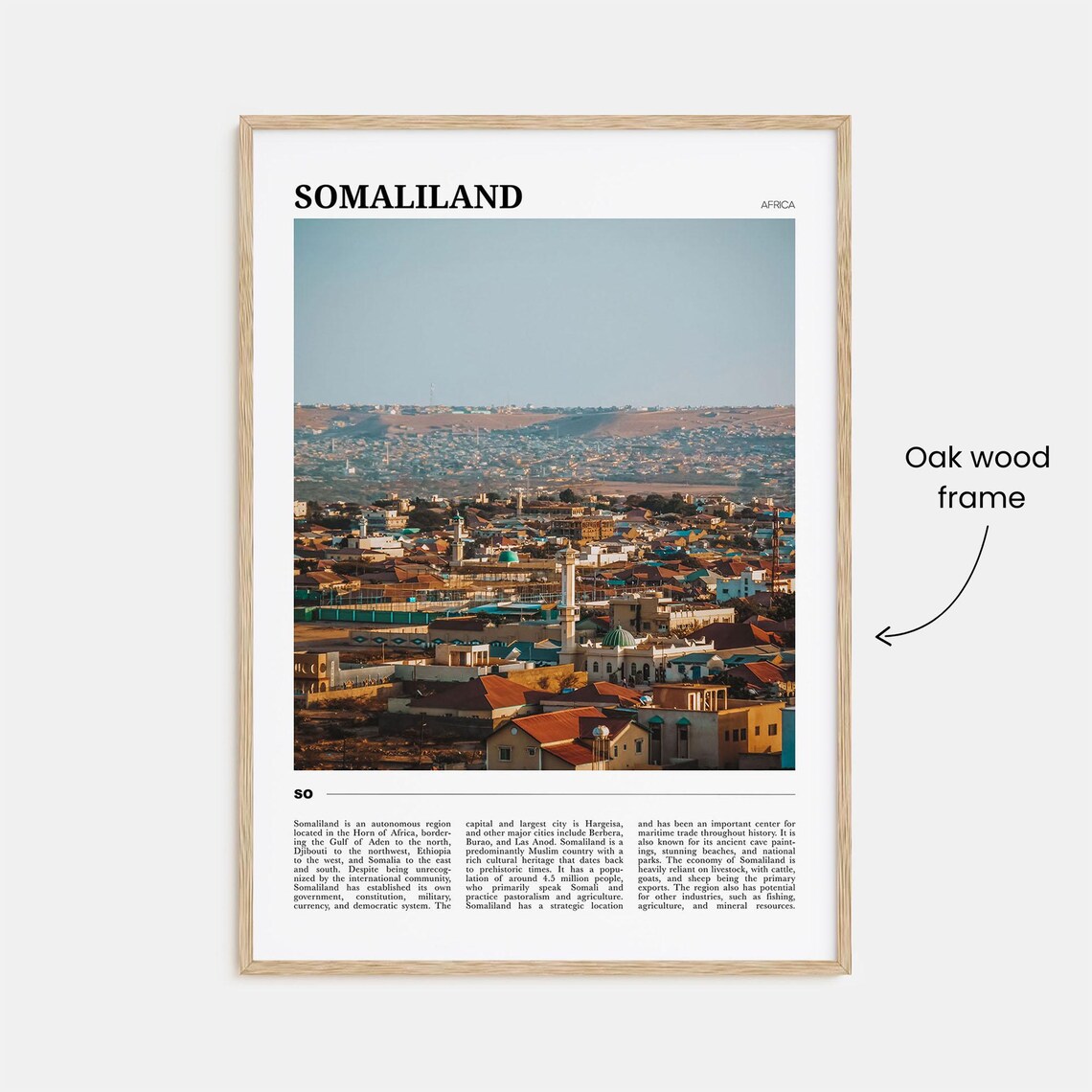 Somaliland Travel Poster, Africa Wall Art Print - Image 3