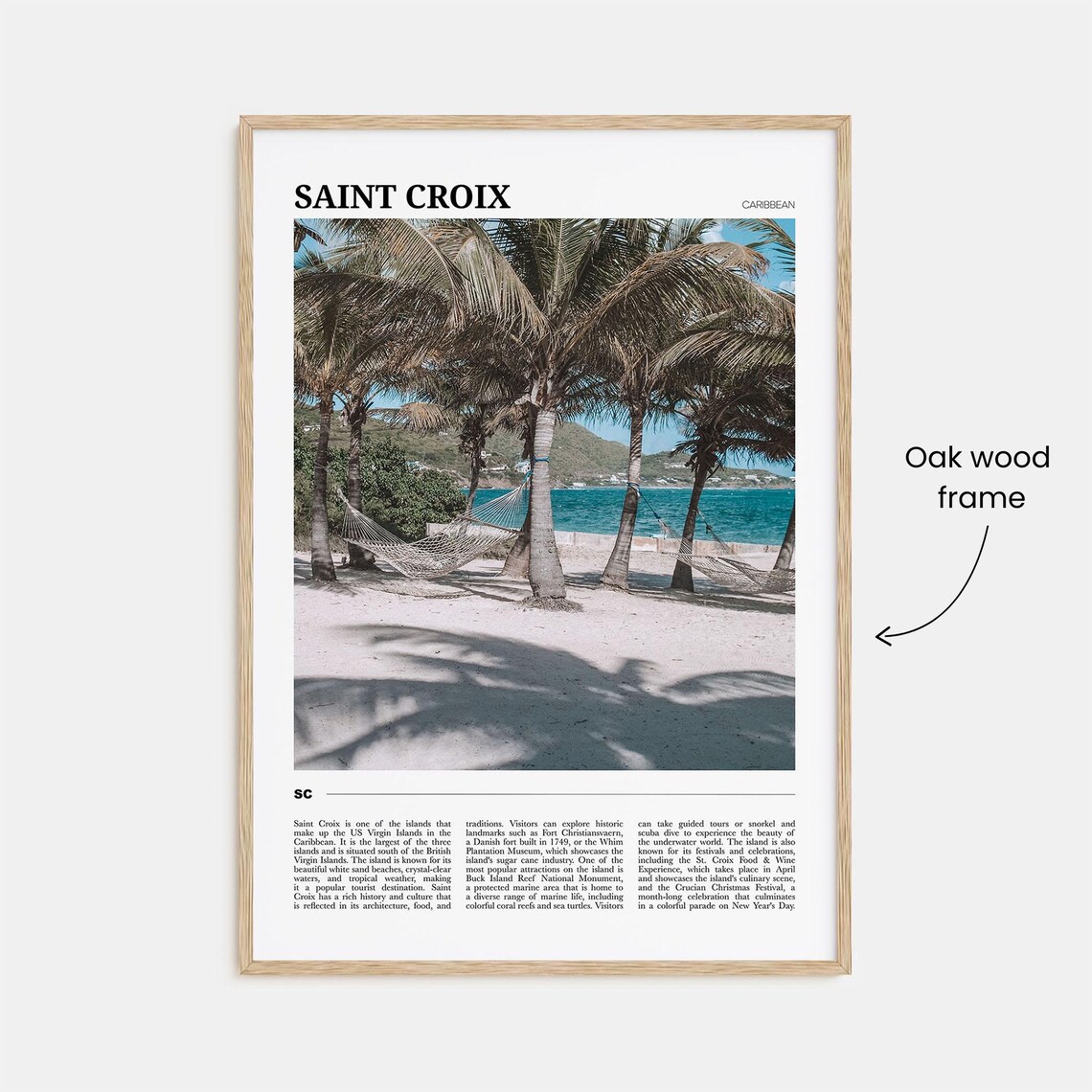 Saint Croix Travel Poster, Caribbean Wall Art Print - Image 3