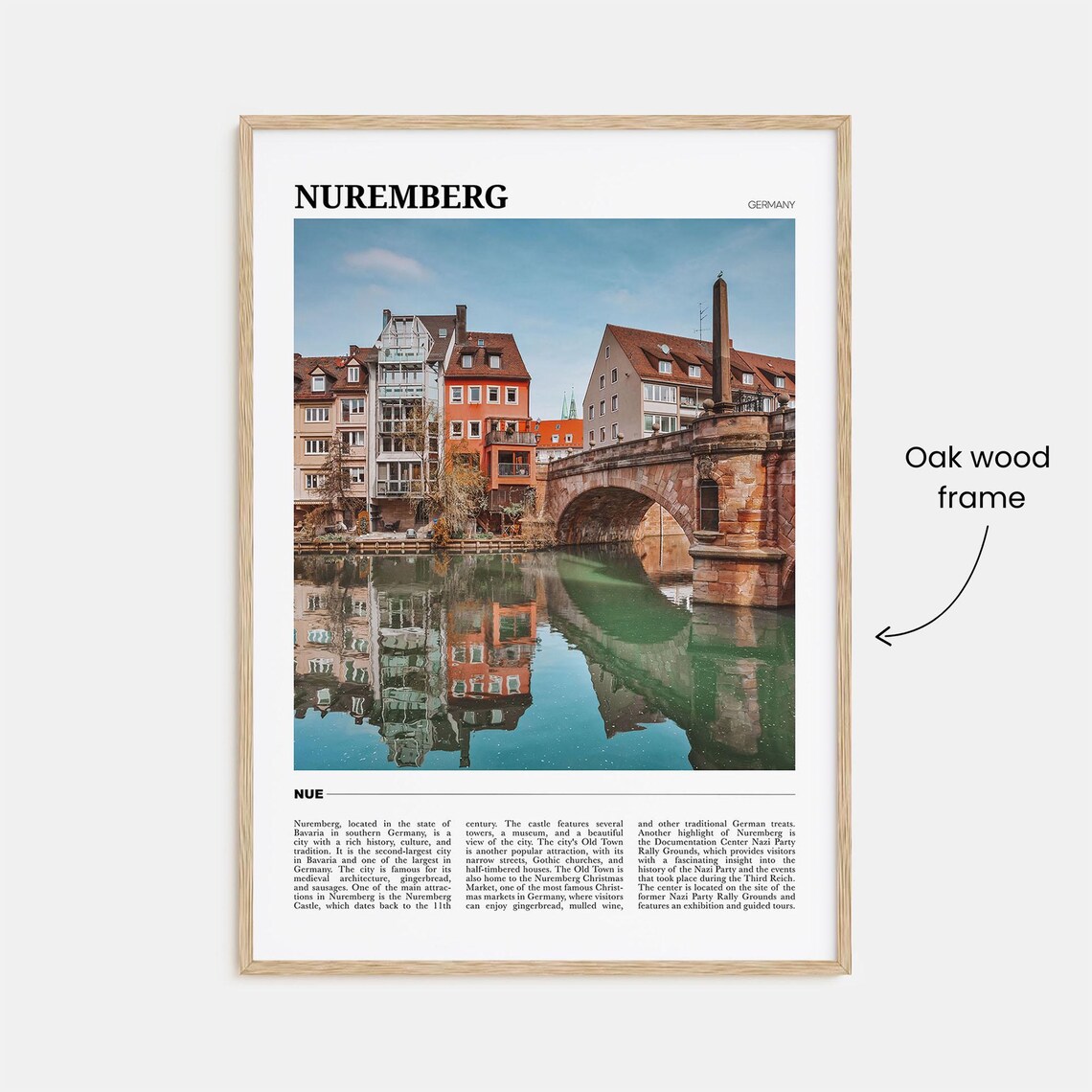 Nuremberg Travel Poster, Germany Art Print - Image 3