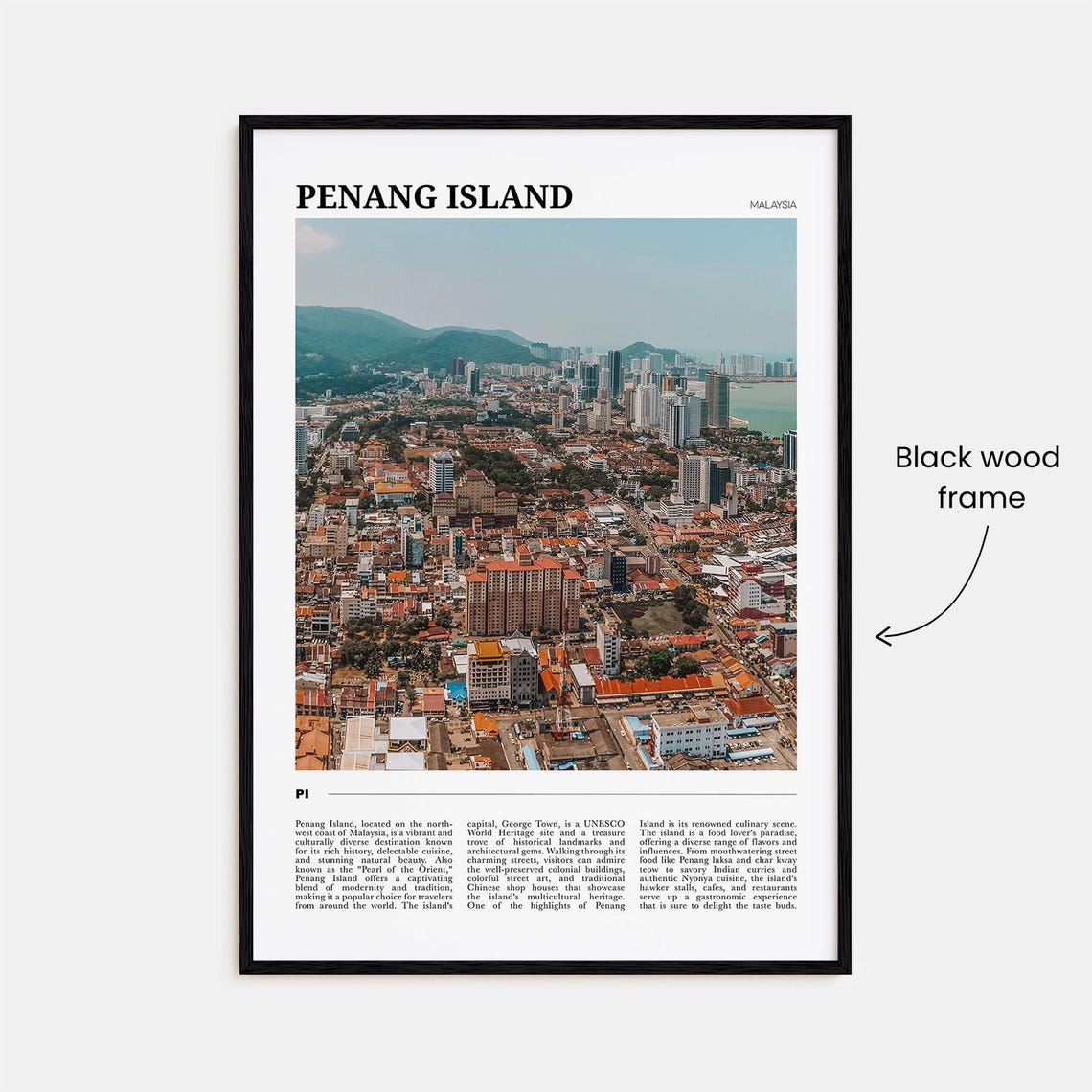 Penang Island Travel Poster Penang Island Wall Art Penang Island Poster Print Penang Island Photo Penang Island Decor Malaysia - Image 2
