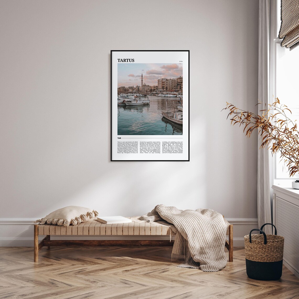 Tartus Travel Poster, Syria Wall Art Print - Image 4