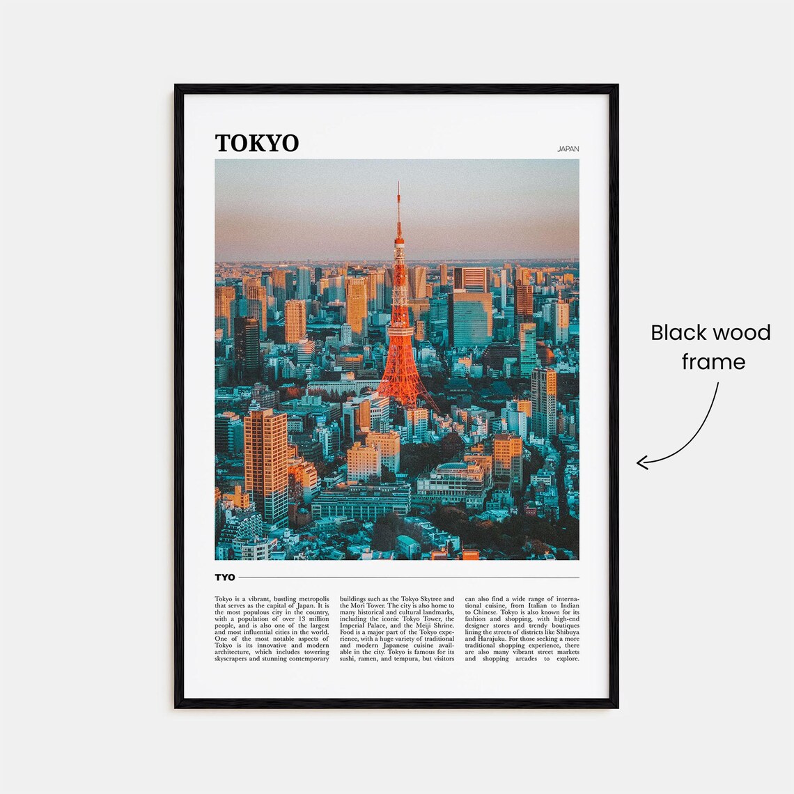 Tokyo Japan Travel Poster, Japan Decor Art Print - Image 2