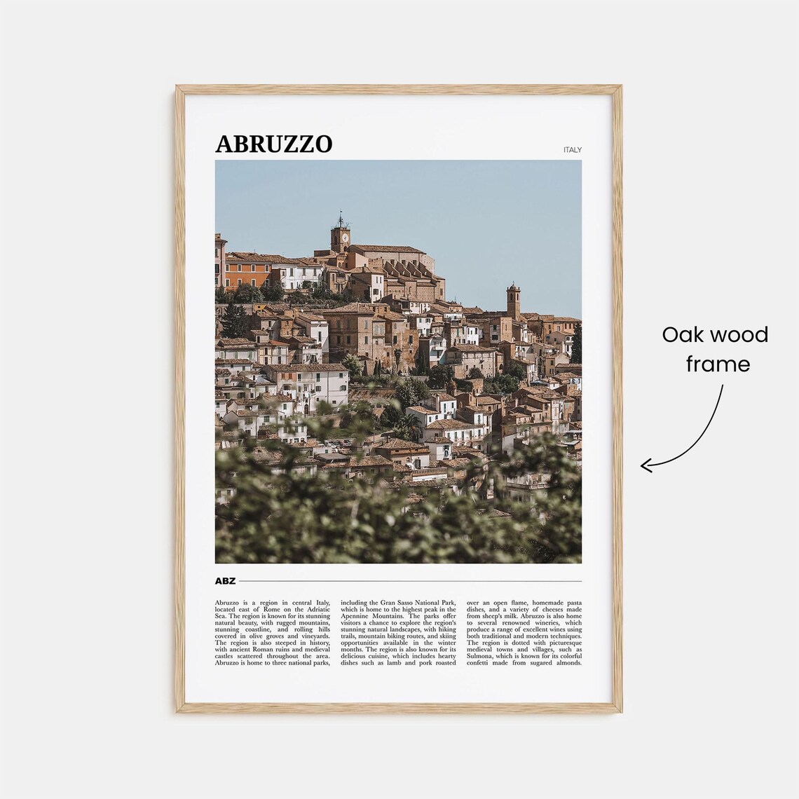 Abruzzo Travel Poster No. 1, Italy Art Print - Image 3