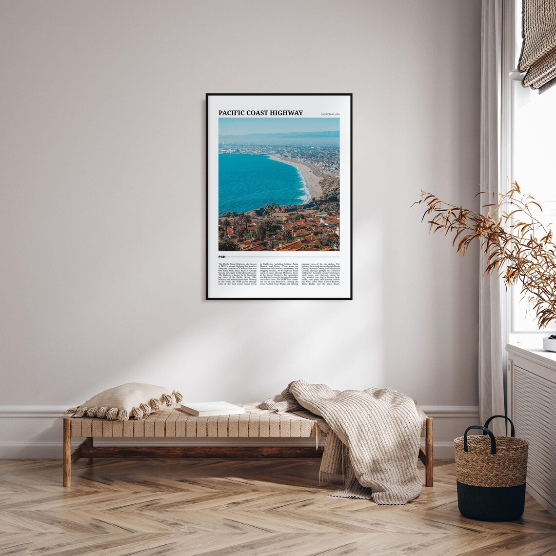 Pacific Coast Highway Travel Poster, California USA - Image 4