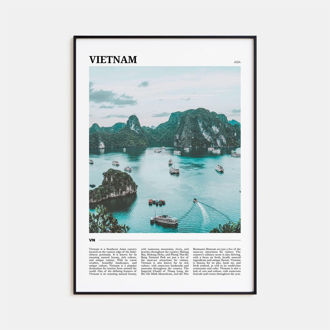 Vietnam Travel Poster Vietnam Wall Art Vietnam Poster Print Vietnam Photo Vietnam Decor Southeast Asia