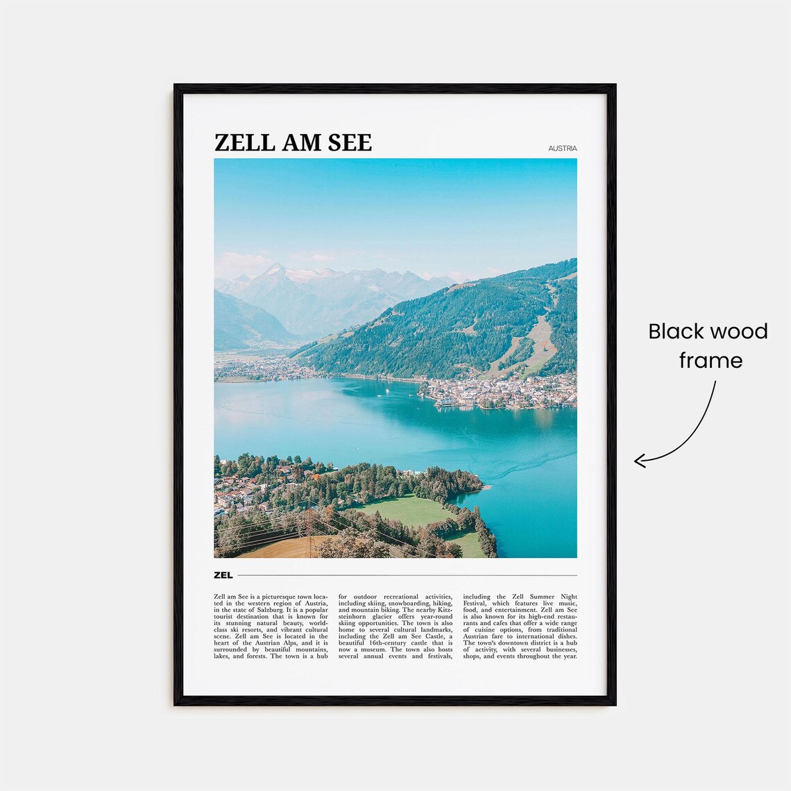 Zell Am See Travel Poster Zell Am See Wall Art Zell Am See Poster Print Zell Am See Photo Zell Am See Decor Austria - Image 2