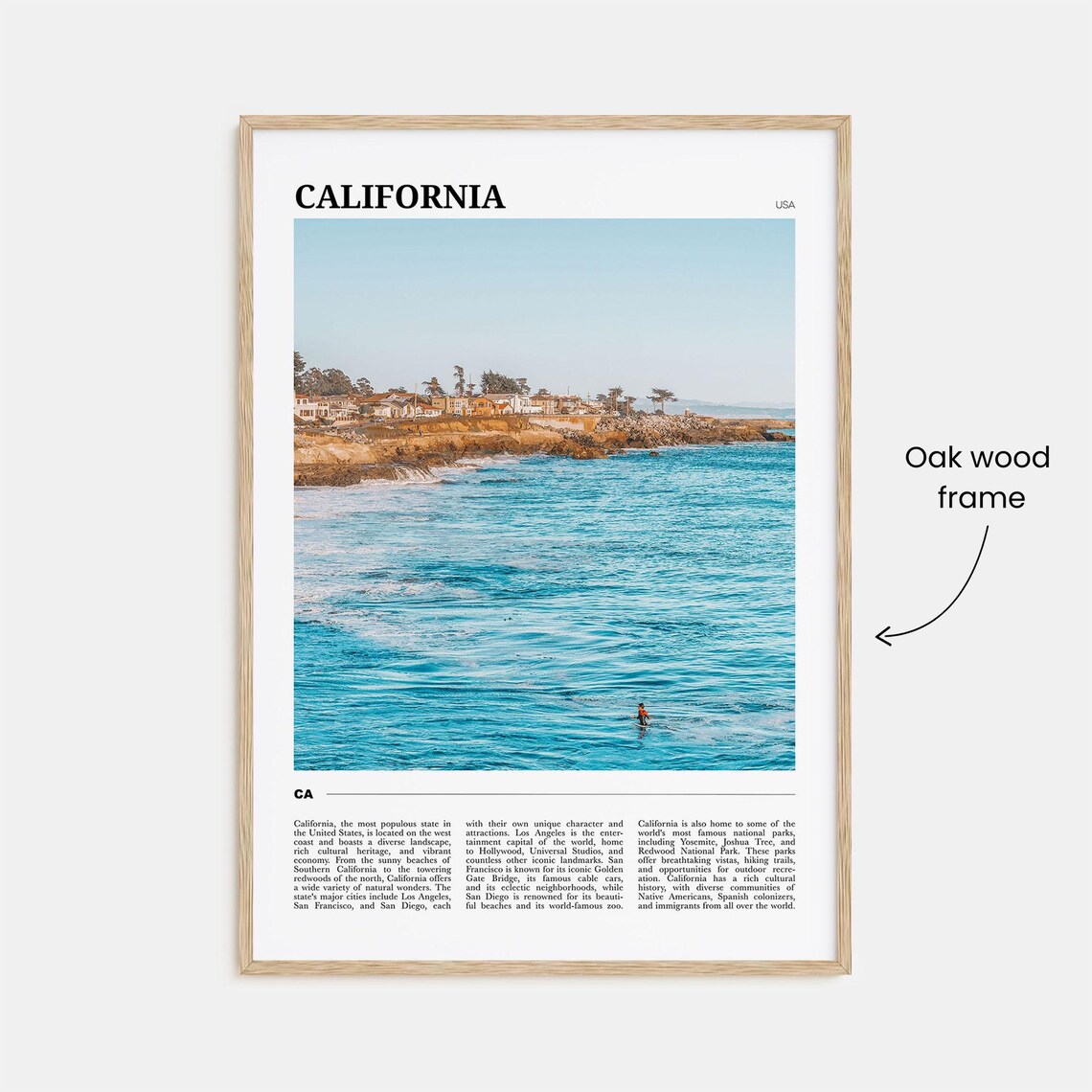 California Travel Poster No 1, California Decor Art Print - Image 3