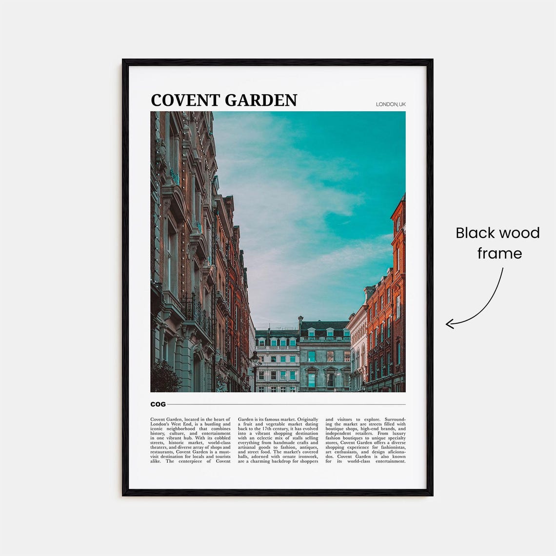 Covent Garden Travel Poster Covent Garden Wall Art Covent Garden Poster Print Covent Garden Photo Covent Garden Decor London Uk - Image 2