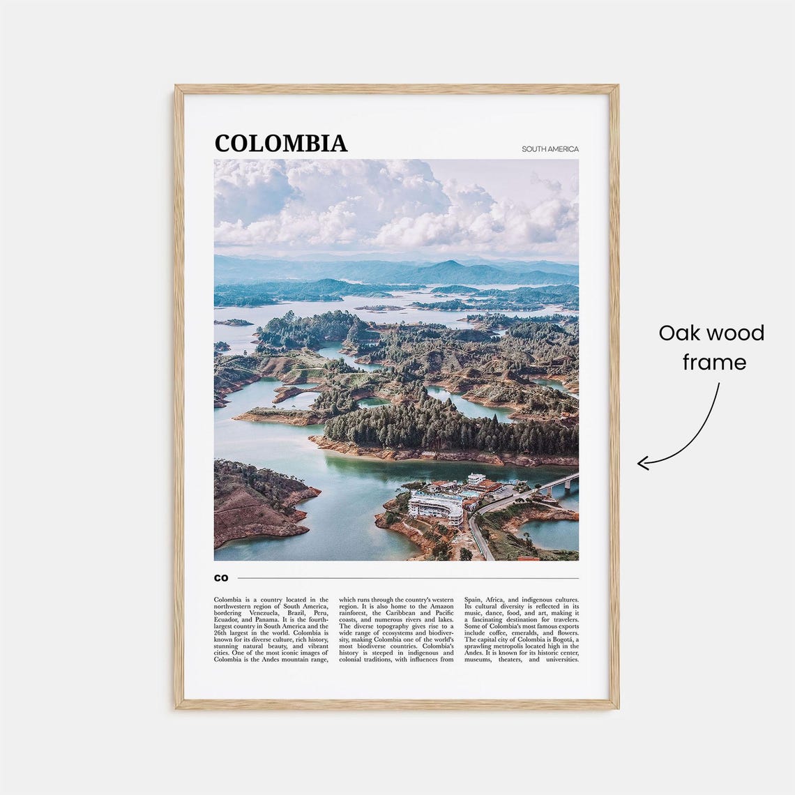 Colombia Travel Poster No 2 Colombia Wall Art Colombia Poster Print Colombia Photo Colombia Decor South America - Image 3