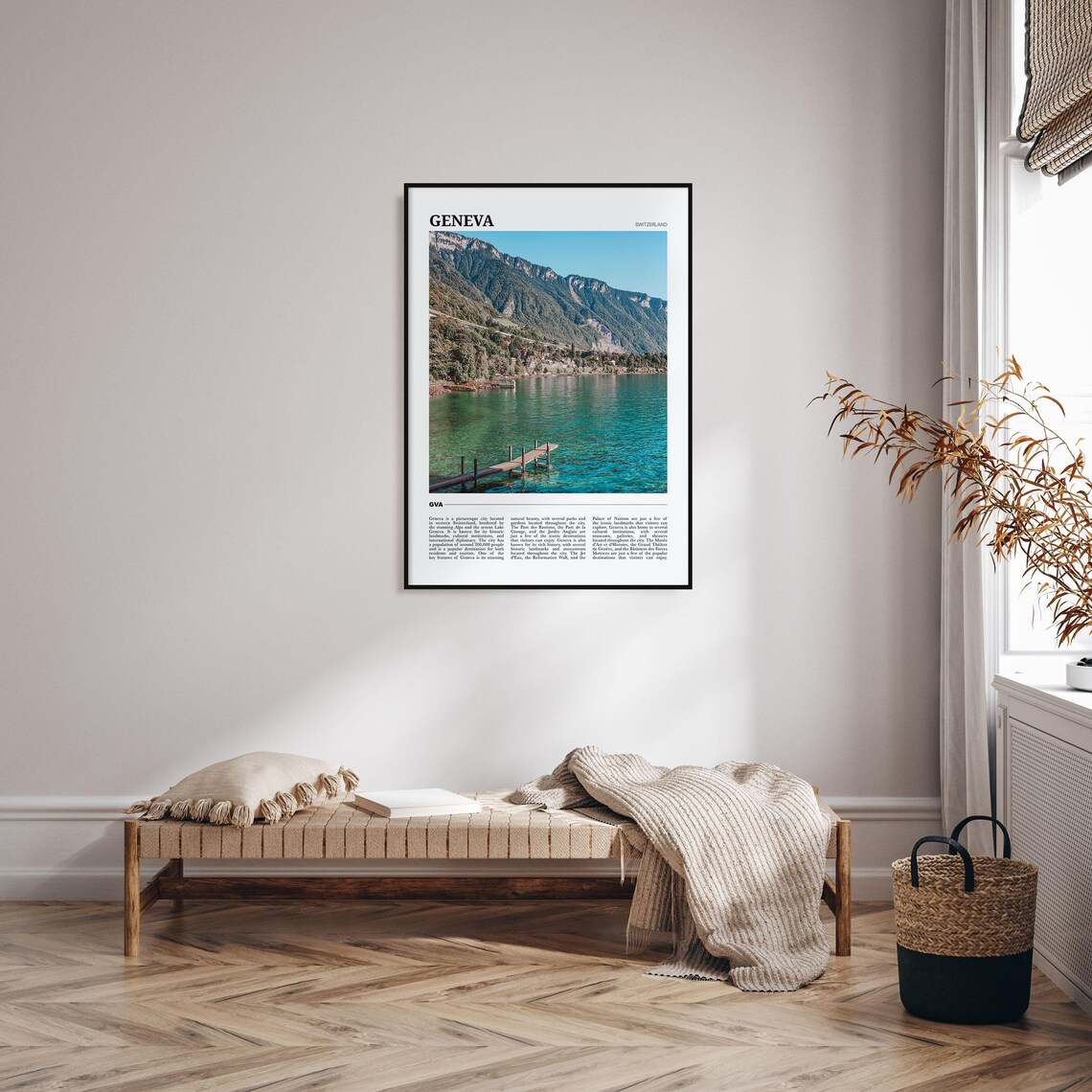 Geneva Travel Poster, Switzerland Place Art Print - Image 4
