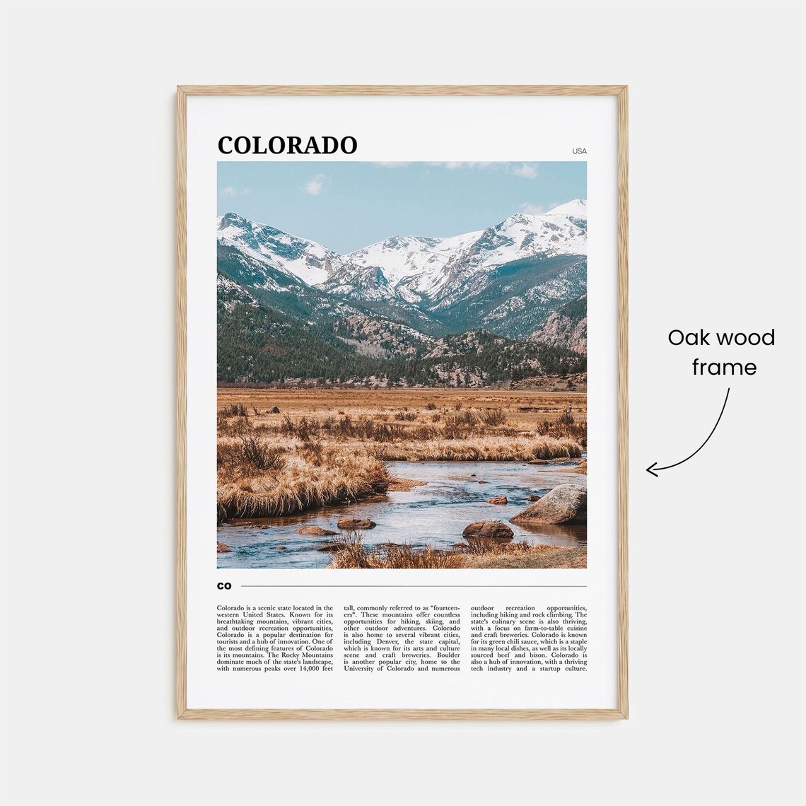Colorado Travel Poster No 1, Colorado Poster Print - Image 3
