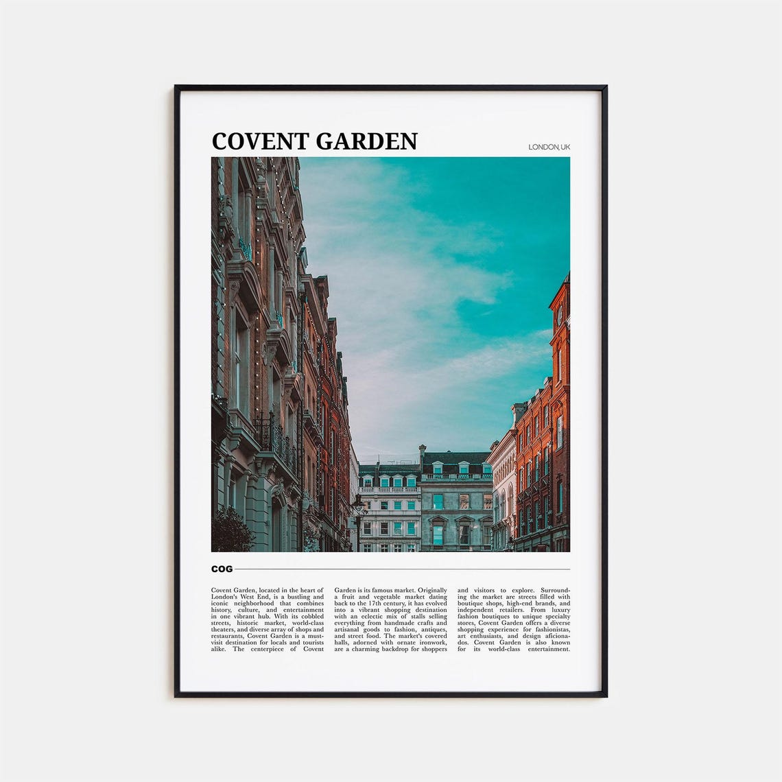 Covent Garden Travel Poster Covent Garden Wall Art Covent Garden Poster Print Covent Garden Photo Covent Garden Decor London Uk