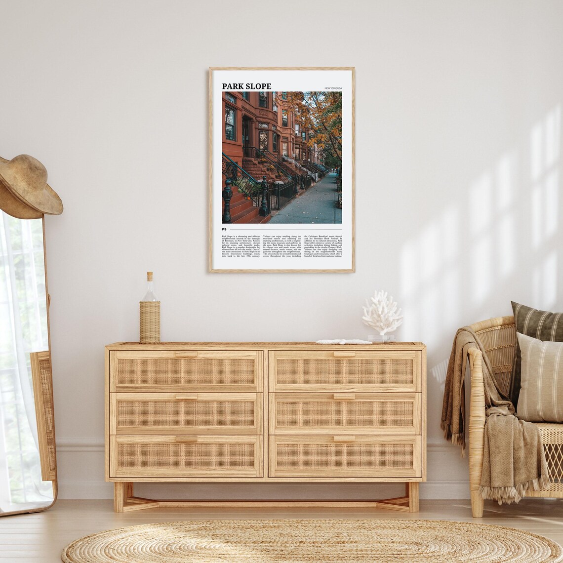 Park Slope Travel Poster, New York USA Art Print - Image 3
