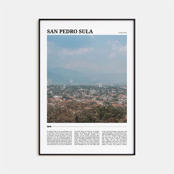 San Pedro Sula Travel Poster San Pedro Sula Wall Art San Pedro Sula Poster Print San Pedro Sula Photo San Pedro Sula Decor Honduras