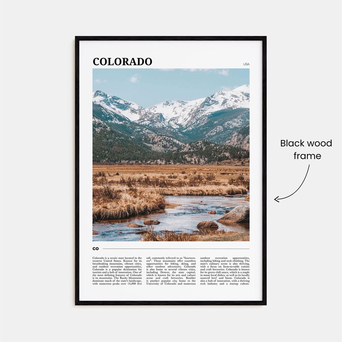 Colorado Travel Poster No 1, Colorado Poster Print - Image 2
