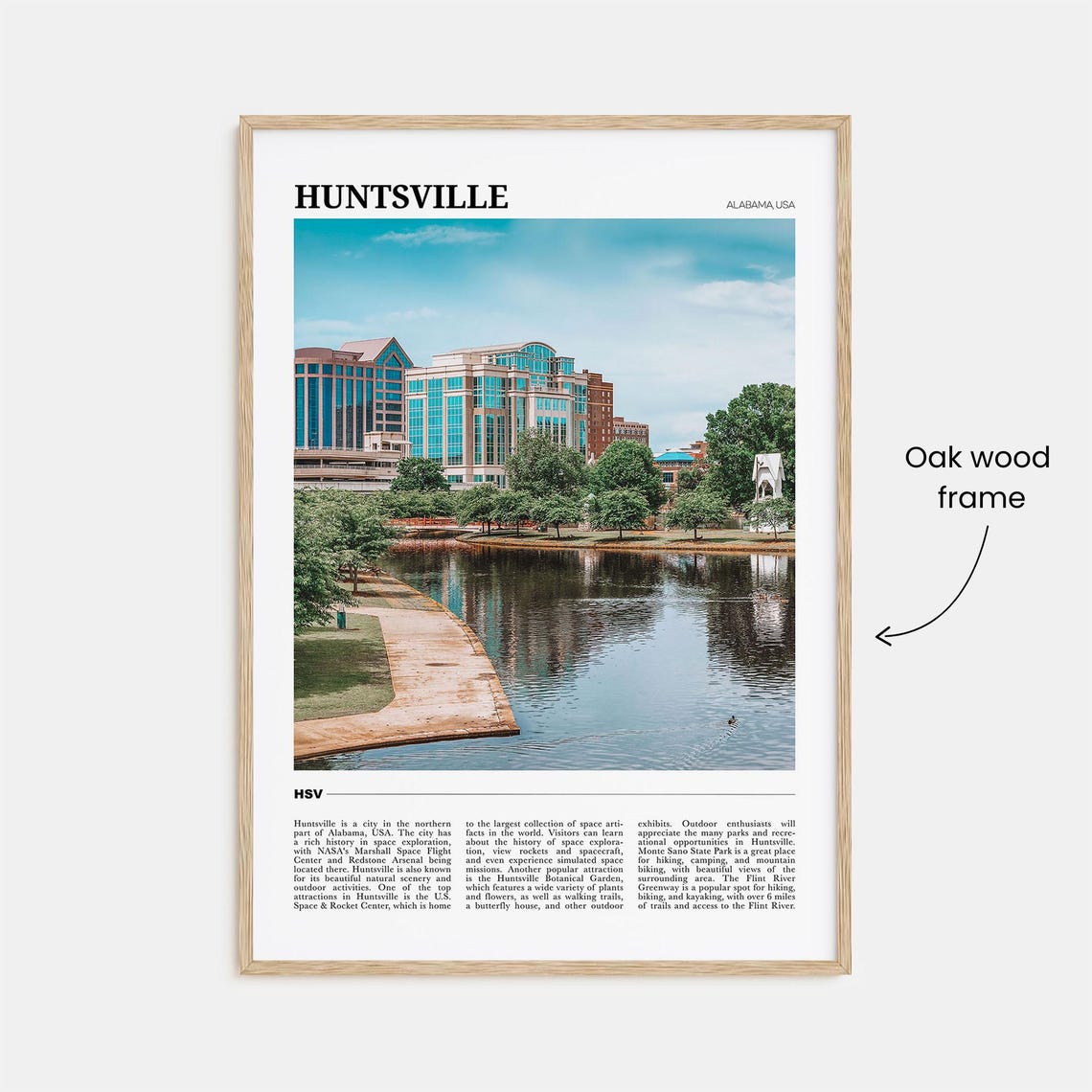 Huntsville Travel Poster Huntsville Wall Art Huntsville Poster Print Huntsville Photo Huntsville Decor Alabama Usa - Image 3