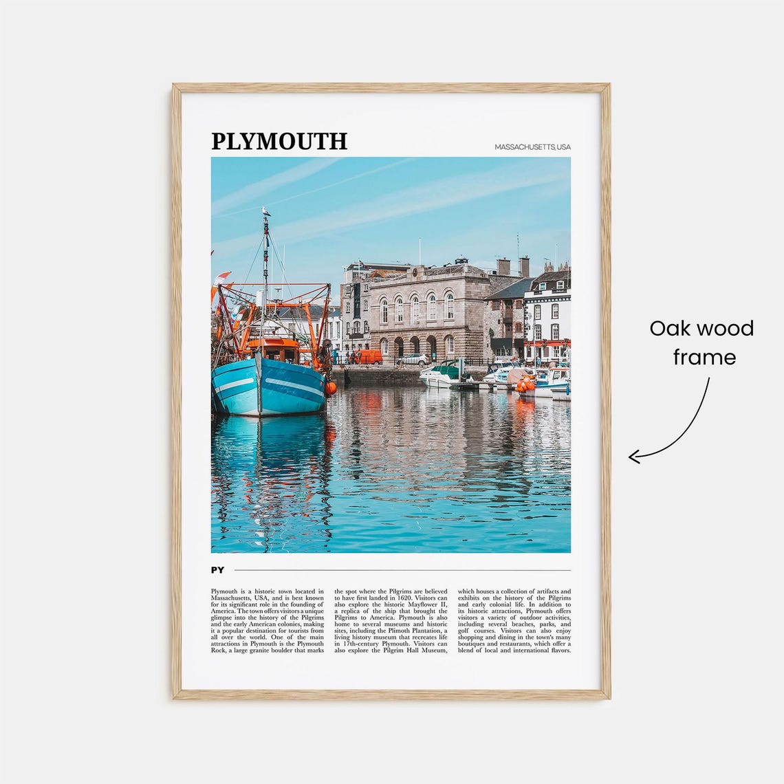 Plymouth Travel Poster Plymouth Wall Art Plymouth Poster Print Plymouth Photo Plymouth Decor Massachusetts Usa - Image 3