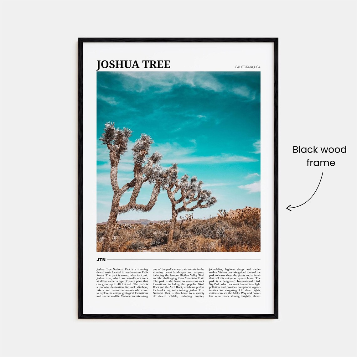 Joshua Tree National Park Travel Poster Print - Image 2