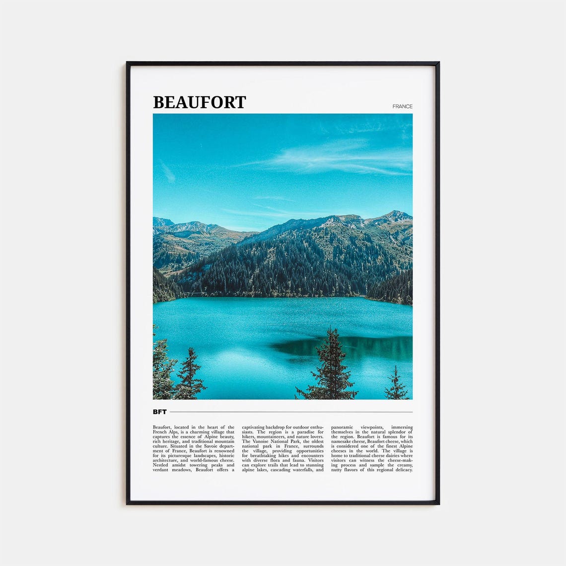 Beaufort Travel Poster France Beaufort Wall Art Beaufort Poster Print Beaufort Photo Beaufort Decor France