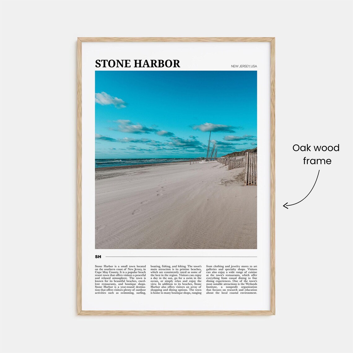 Stone Harbor Travel Poster, New Jersey Travel Poster - Image 3