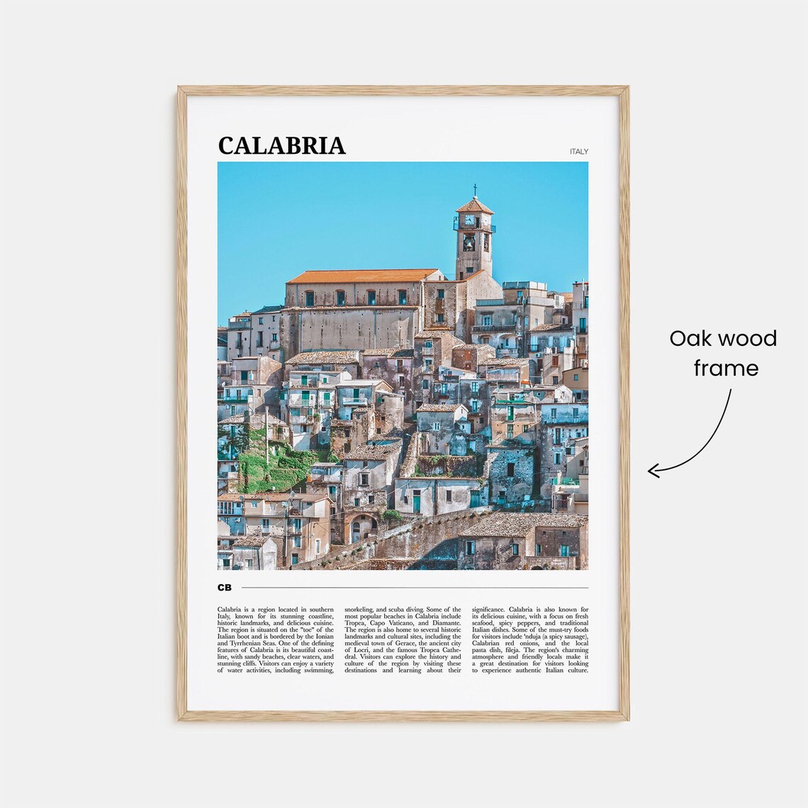 Calabria Travel Poster No 2, Italy Travel Poster - Image 3