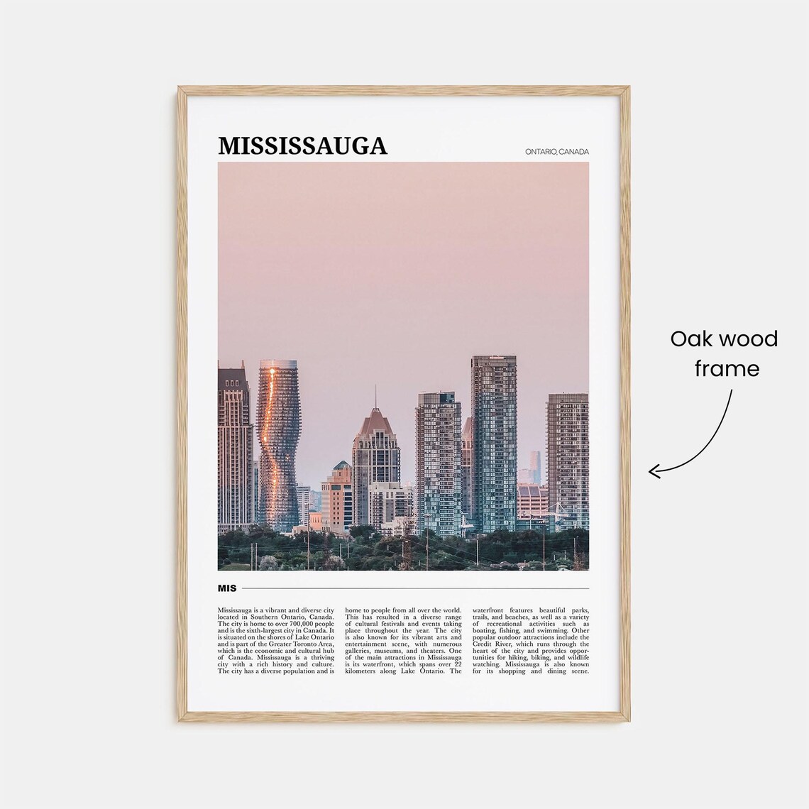 Mississauga Travel Poster, Ontario Canada Art Print - Image 3