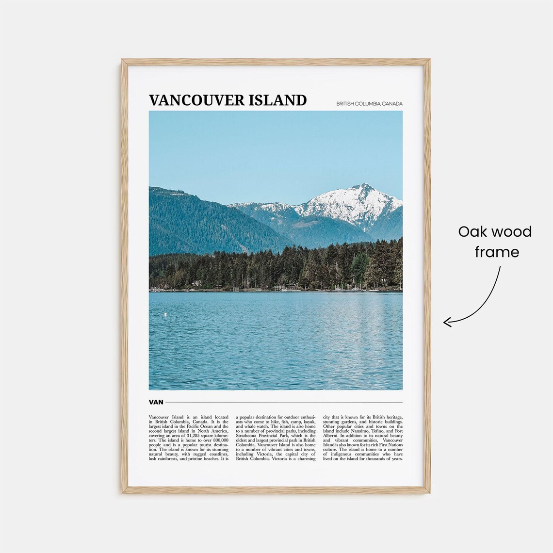 Vancouver Island Travel Poster, Place-Name Wall Art - Image 3