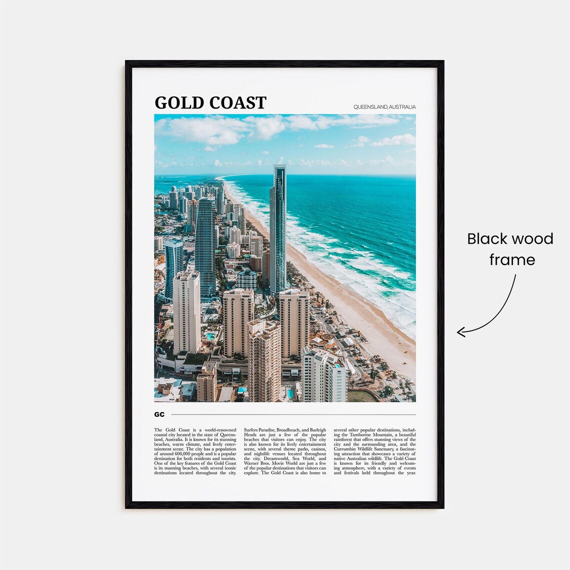 Gold Coast Travel Poster, Queensland Australia - Image 2
