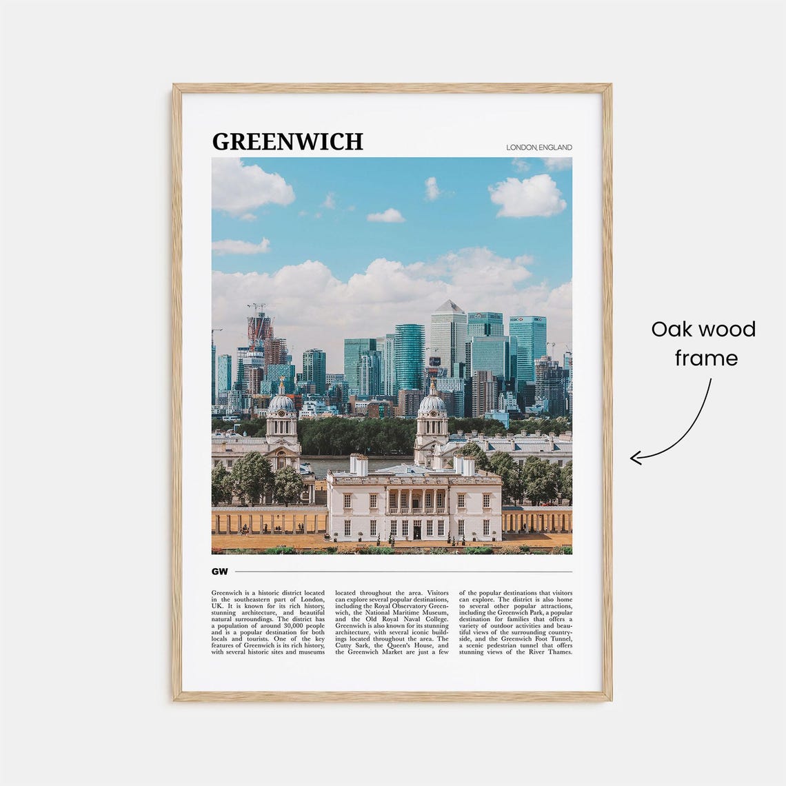 Greenwich Travel Poster London Greenwich Wall Art Greenwich Poster Print Greenwich Photo Greenwich Decor London Uk - Image 3