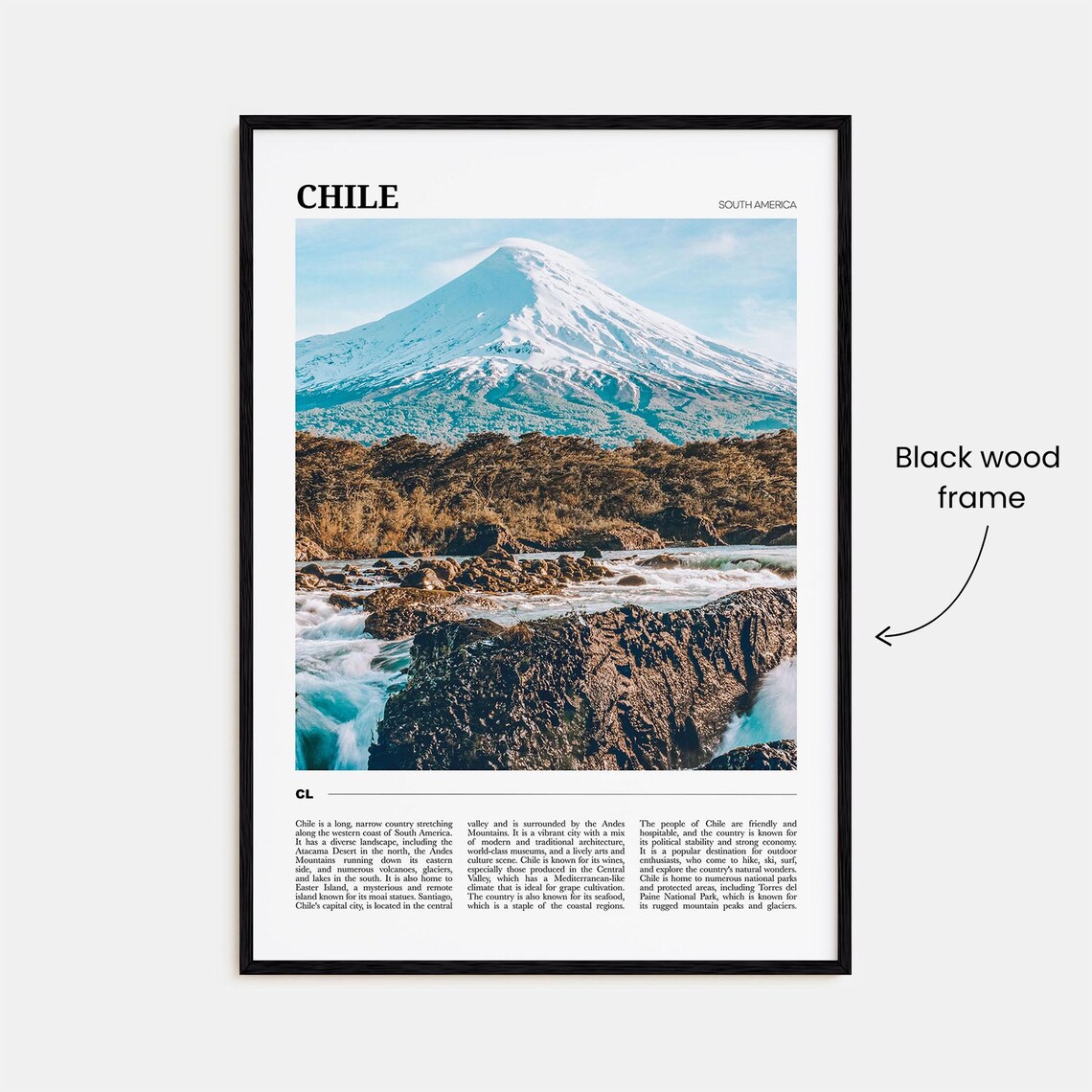 Chile Travel Poster, South America Travel Poster - Image 2