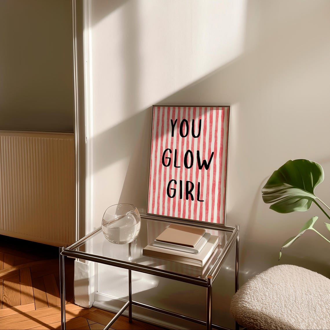 You Glow Girl Print Motivational Poster Women Empowerment Sign Inspirational Quote Print Feminist Wall Art Wall Art Gift - Image 2