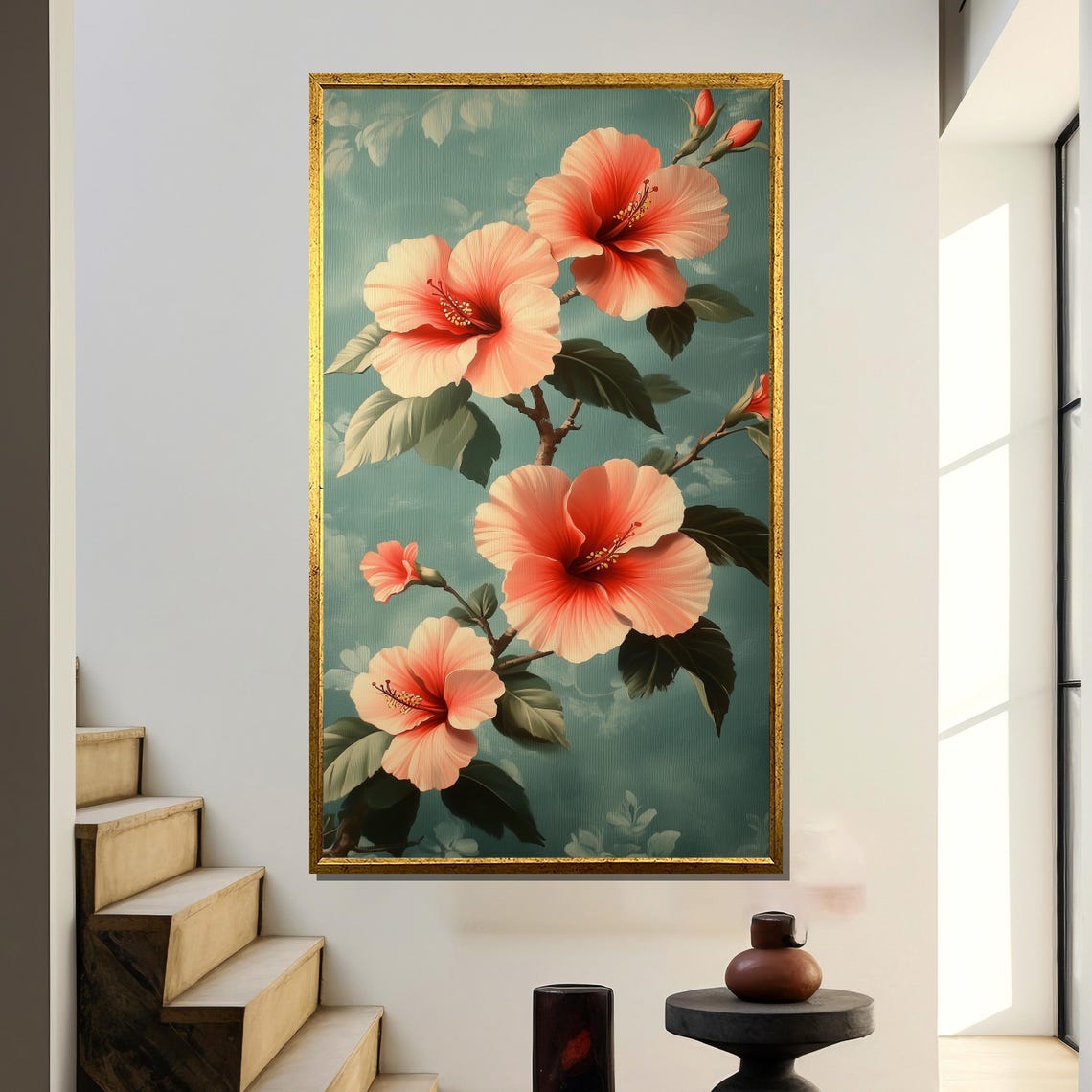 Vintage Hawaiian Contemporary Beach Art Print