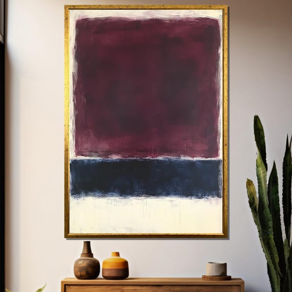 Mark Rothko Painting, Abstract Gift For Art Lovers