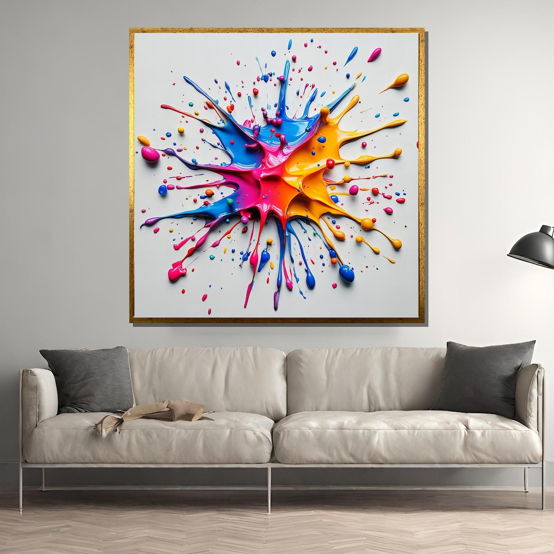 Colorful Splat Vibrant Paint Splash, Pop Art Poster