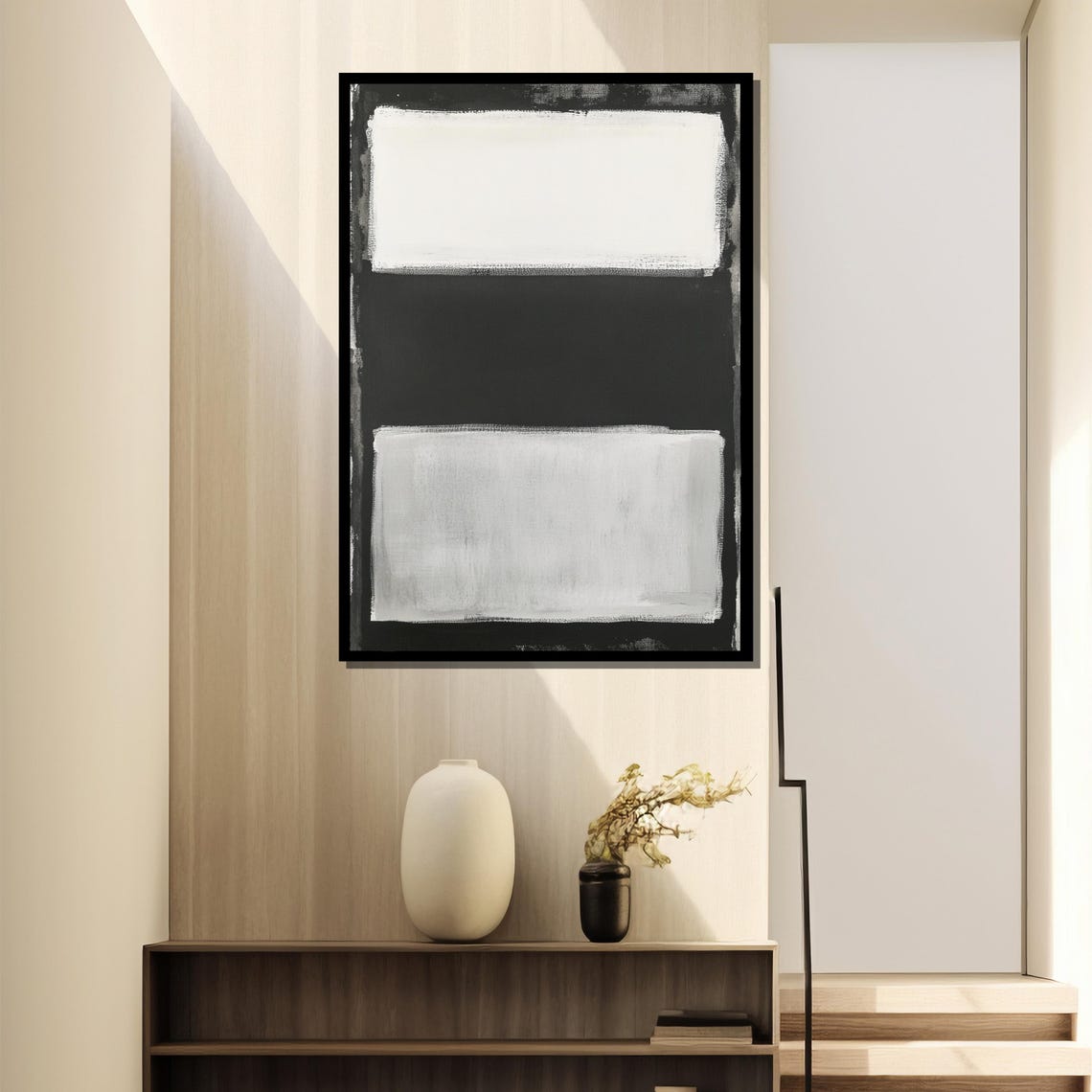 Mark Rothko Minimal Abstract, Modern Neutral Art Print - Image 2